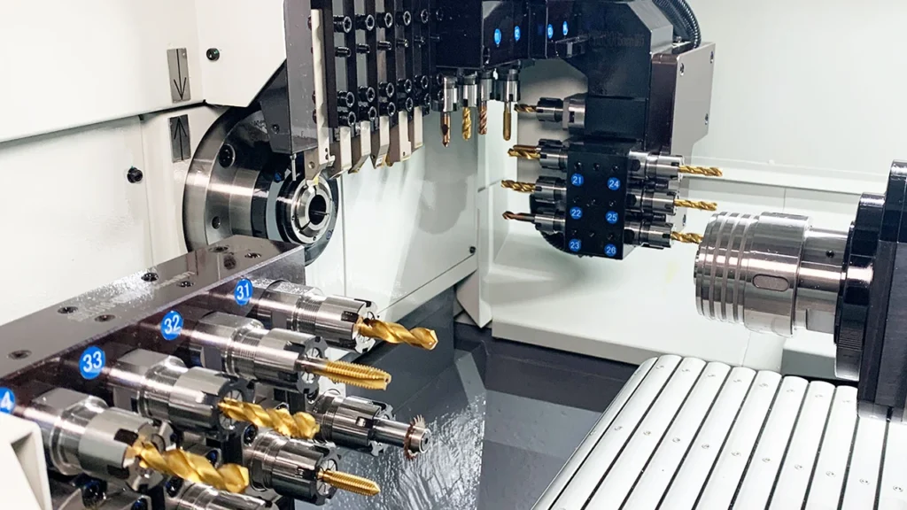 What is Turning: Discover the Ultimate Guide for Machining 6 ROSNOK CNC MACHINE Swiss type CNC lathe Tools layout What is Turning Discover the Ultimate Guide for Machining ROSNOK