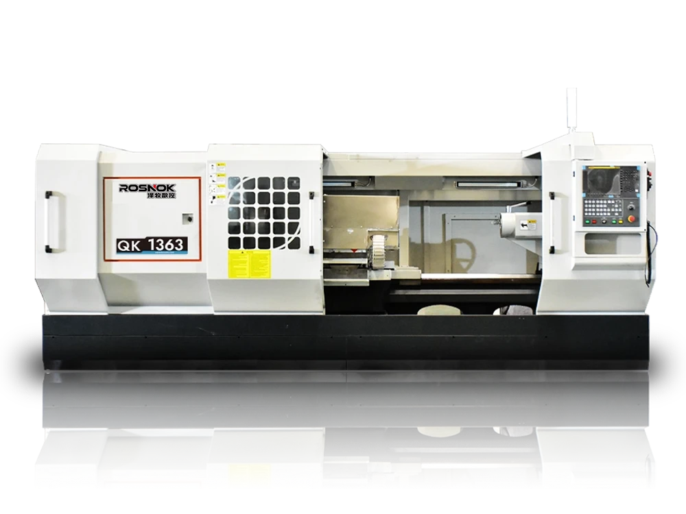 QK1343 QK1353 QK1363 High-Performance CNC Pipe Threading Lathe Machine for Precision and Productivity​ ROSNOK CNC MACHINE