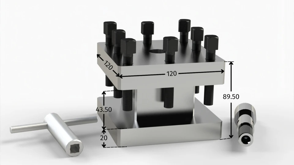 Square 4 Ways Tool Post What is Tool Post in Lathe Machine